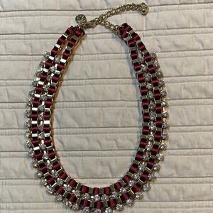 Brooks Brothers Gold and Burgundy Necklace